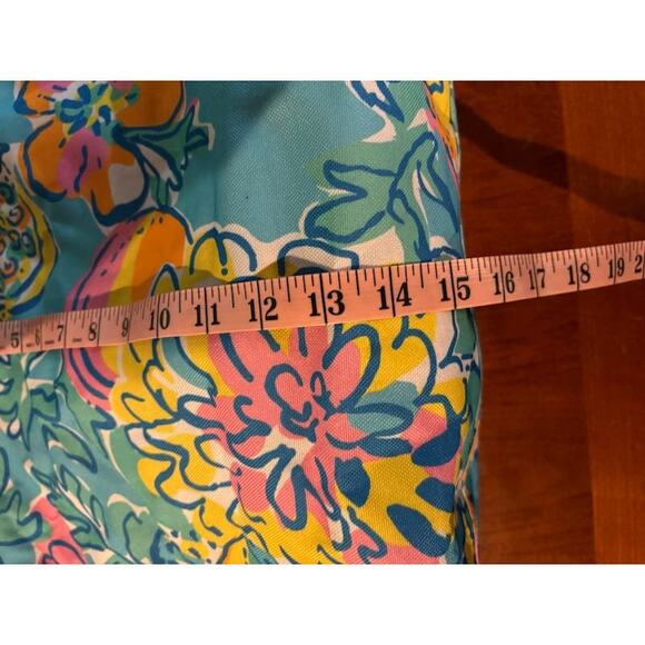 Lilly Pulitzer Estee Lauder tote bag floral Spring summer canvas bright colors - Picture 7 of 9